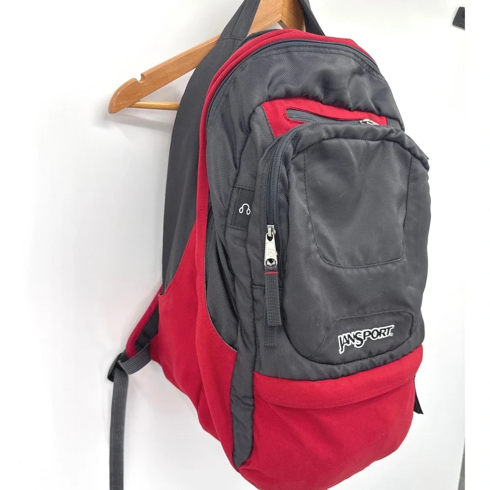 JanSport Airlift Backpack Maroon Black Hiking Outdoor School Laptop Bag